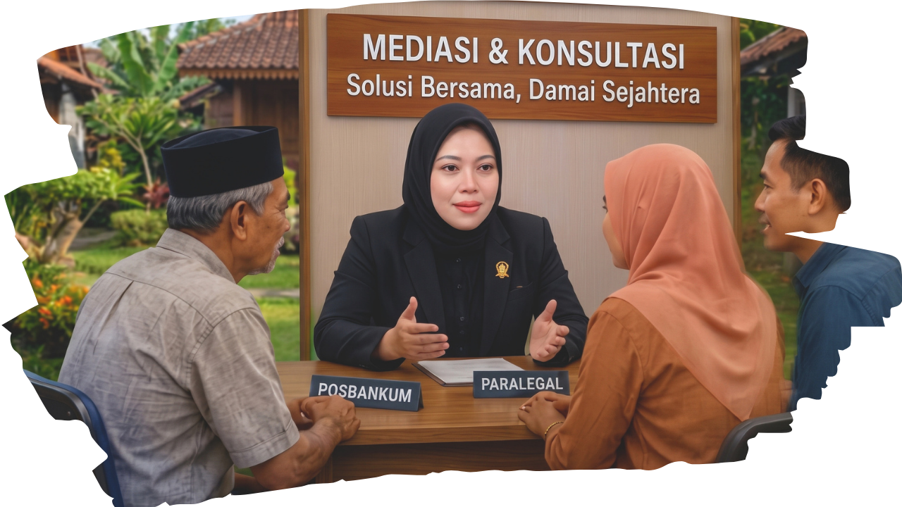 Ilustrasi kolaborasi SOBAT HUKUM